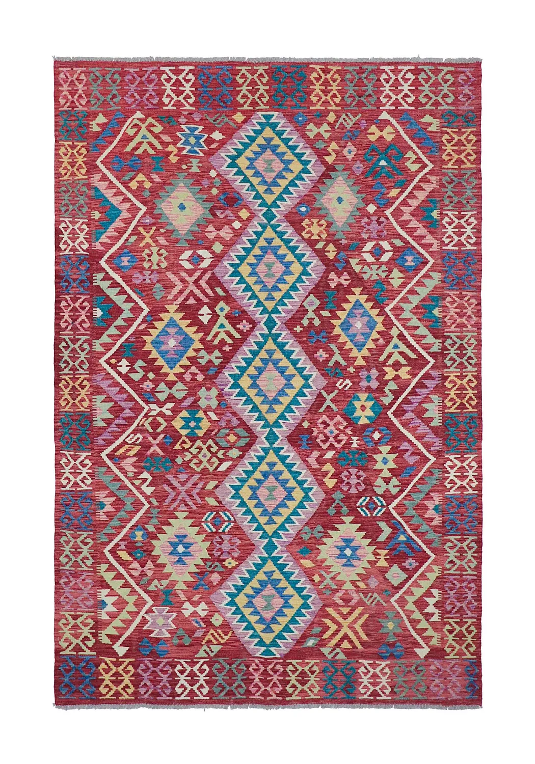 Dywan Orientalny - Vegi Kelim Hand Woven - 161 x 243 cm