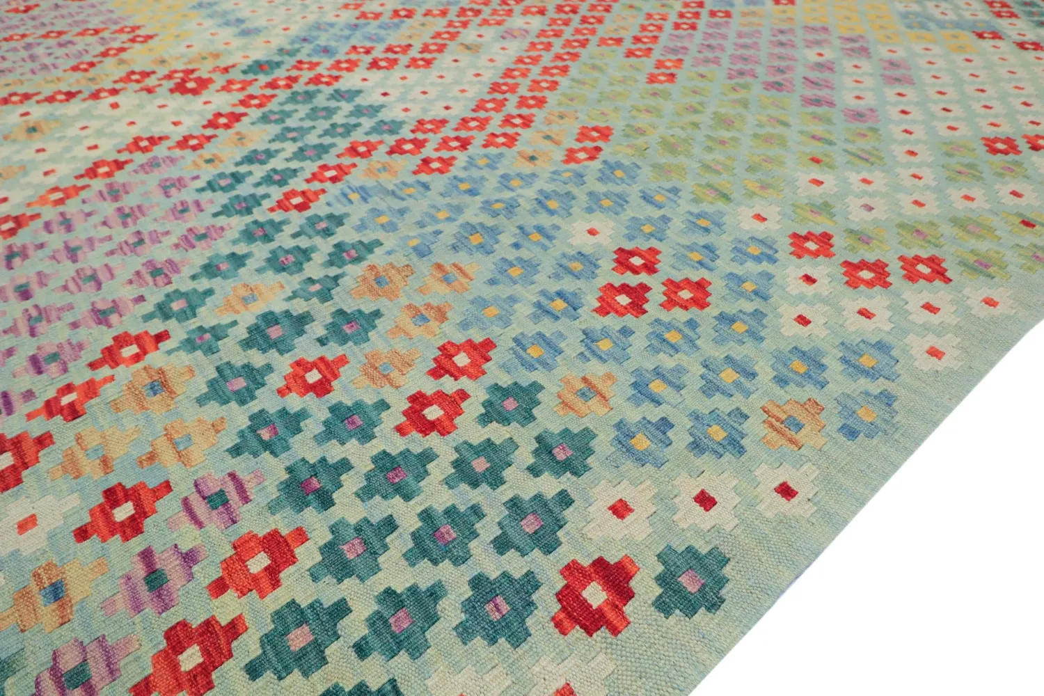 Dywan Orientalny - Vegi Kelim Hand Woven - 211 x 288 cm