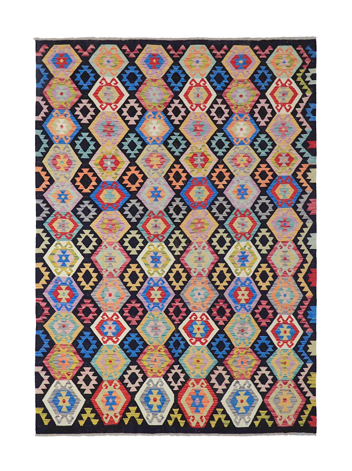 Dywan Orientalny - Vegi Kelim Hand Woven - 204 x 294 cm