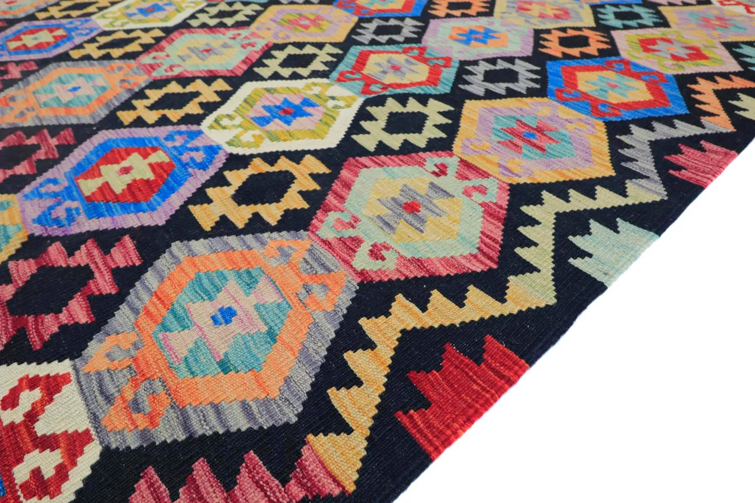 Dywan Orientalny - Vegi Kelim Hand Woven - 204 x 294 cm
