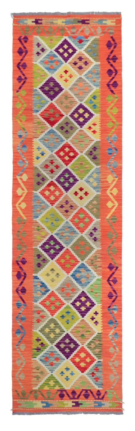 Dywan Orientalny - Vegi Kelim Hand Woven - 79 x 298 cm