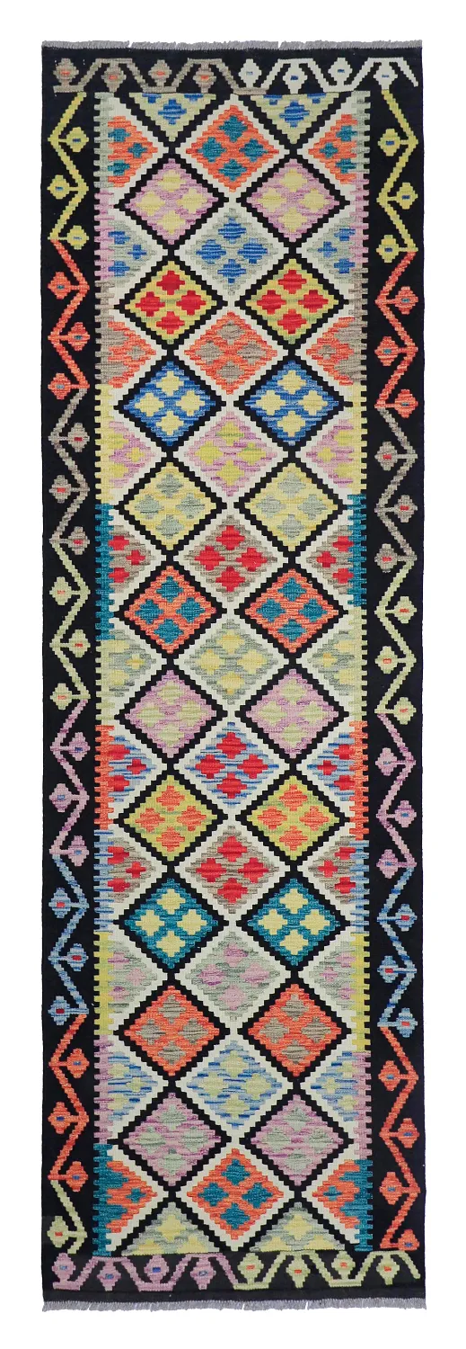 Dywan Orientalny - Vegi Kelim Hand Woven - 80 x 268 cm