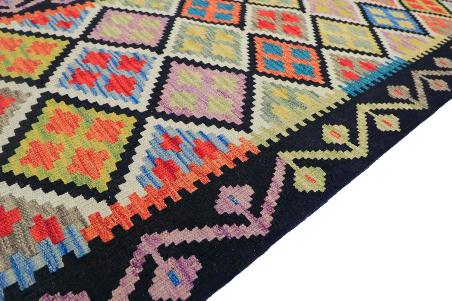 Dywan Orientalny - Vegi Kelim Hand Woven - 80 x 268 cm