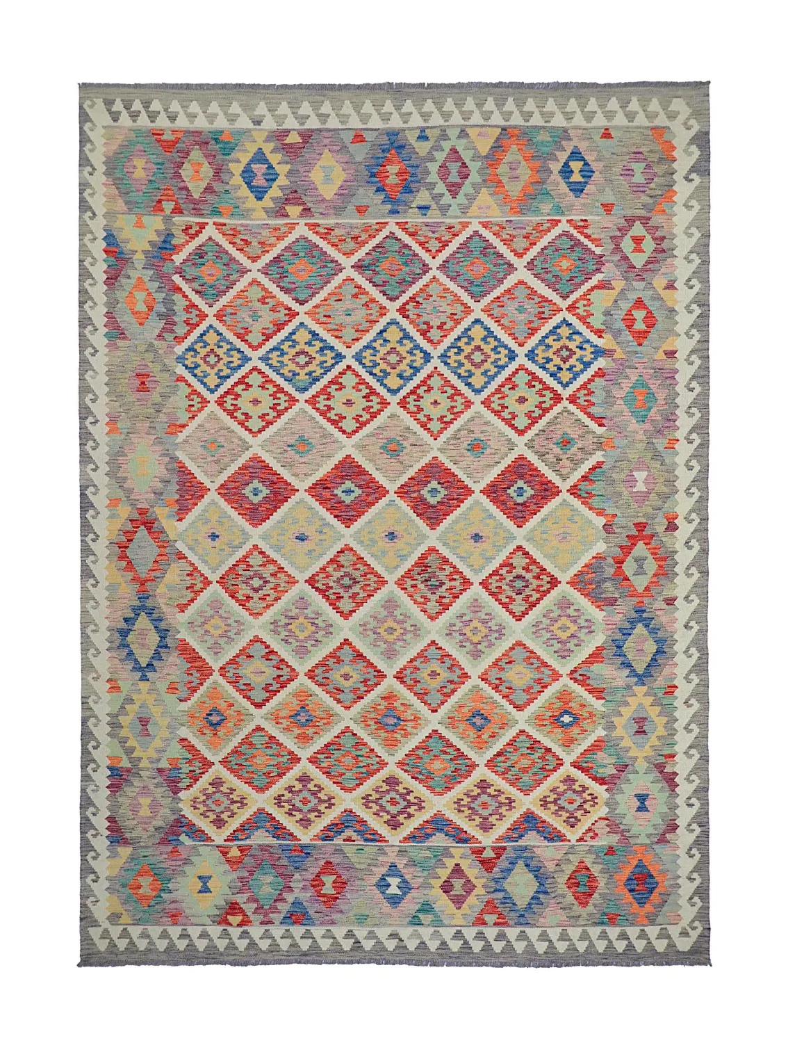Dywan Orientalny - Vegi Kelim Hand Woven - 207 x 291 cm