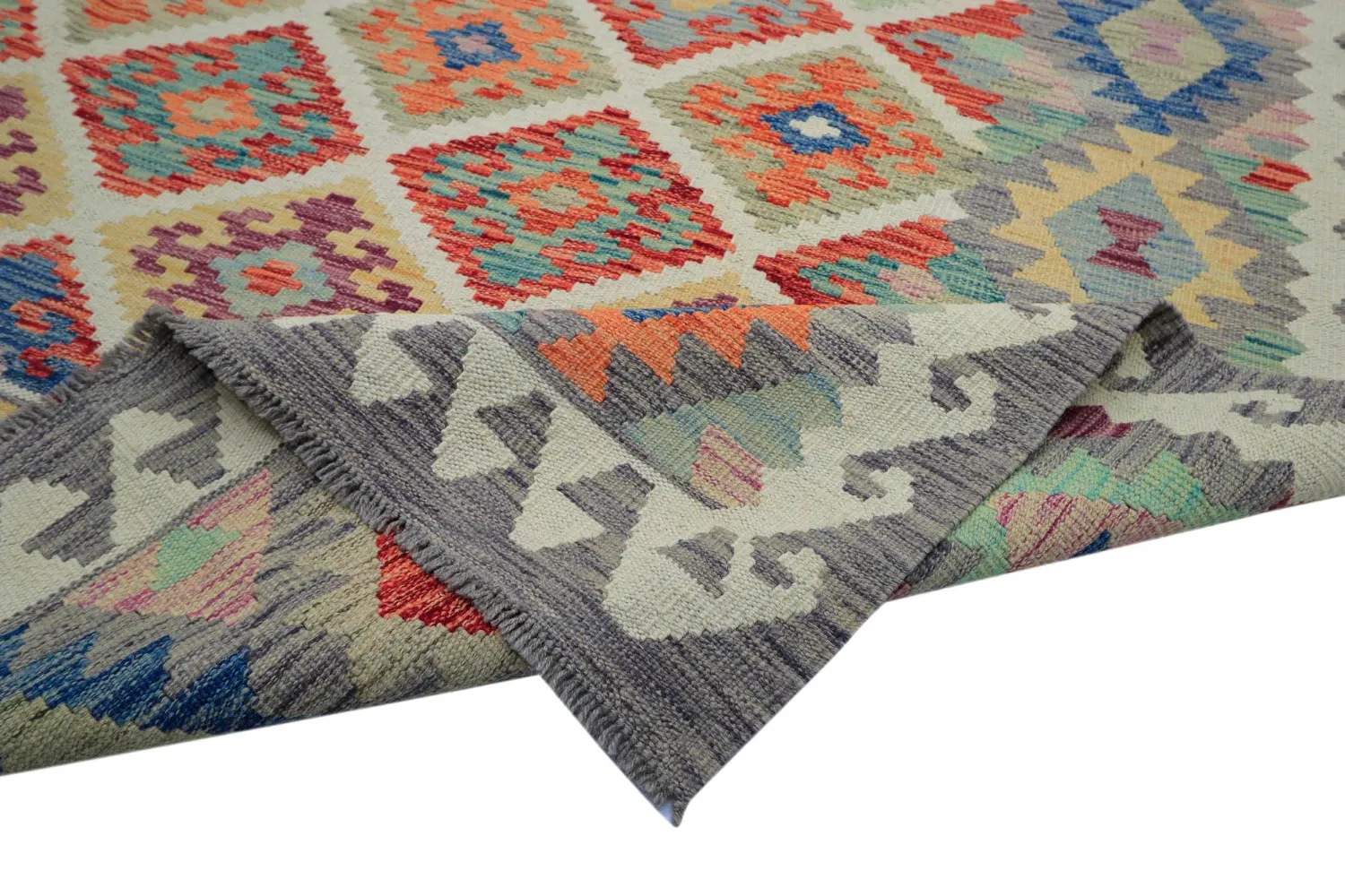 Dywan Orientalny - Vegi Kelim Hand Woven - 207 x 291 cm