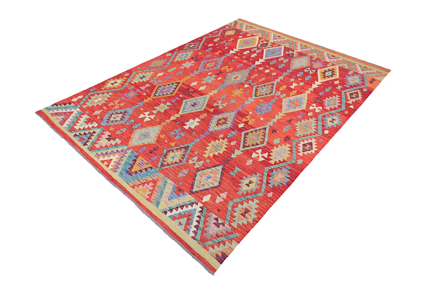 Dywan Orientalny - Vegi Kelim Hand Woven - 203 x 299 cm