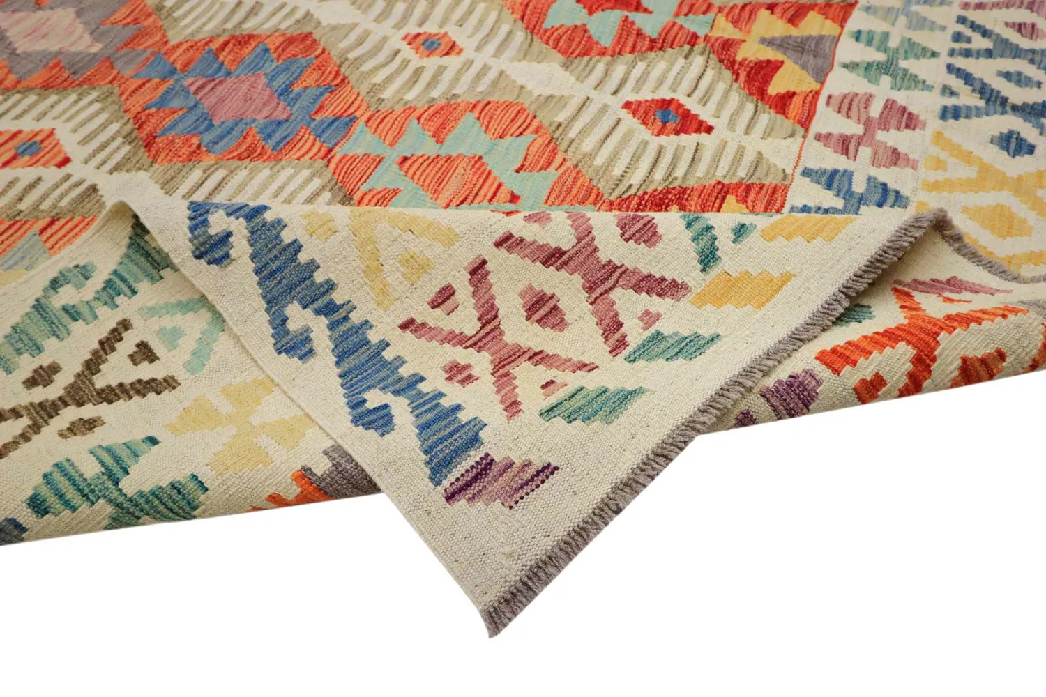 Dywan Orientalny - Vegi Kelim Hand Woven - 202 x 293 cm