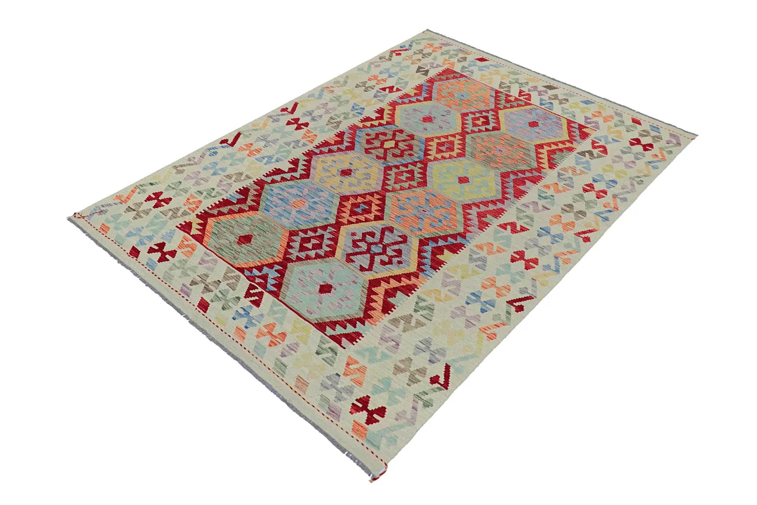 Dywan Orientalny - Vegi Kelim Hand Woven - 176 x 247 cm