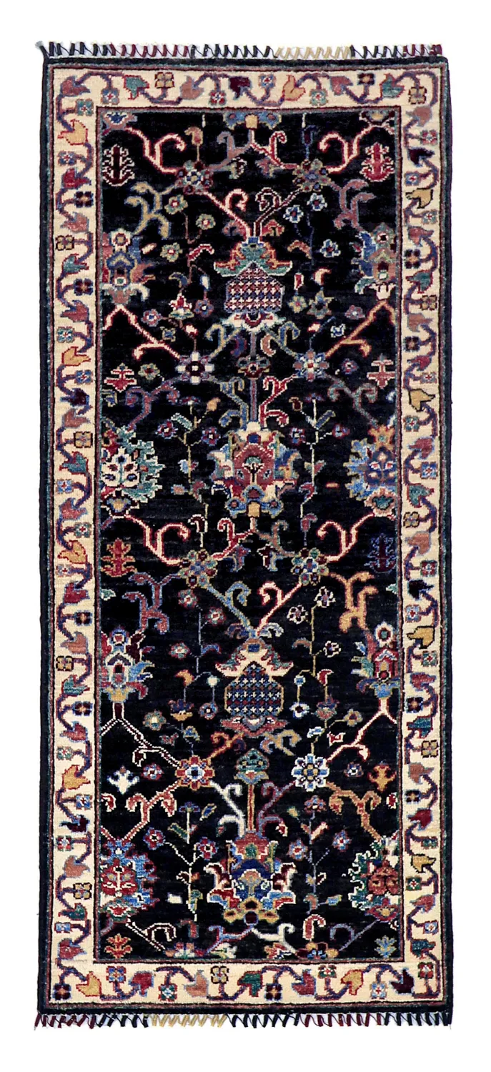 Dywan Orientalny - Chaman Rug Hand Knotted - 63 x 150 cm