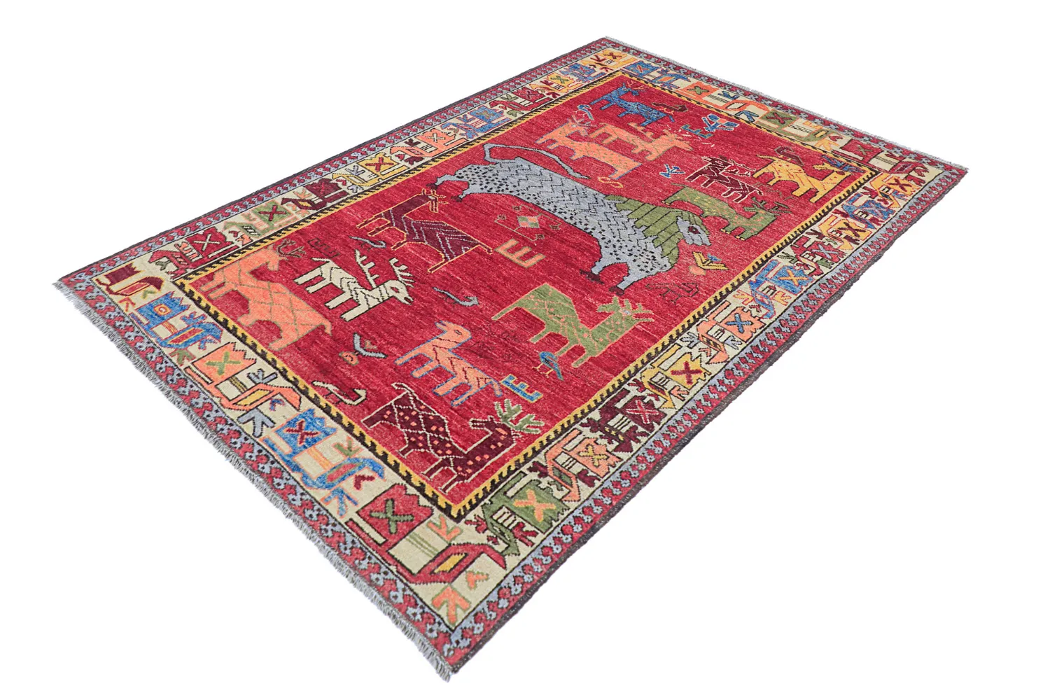 Dywan Orientalny - Tribal Hand Knotted - 153 x 213 cm