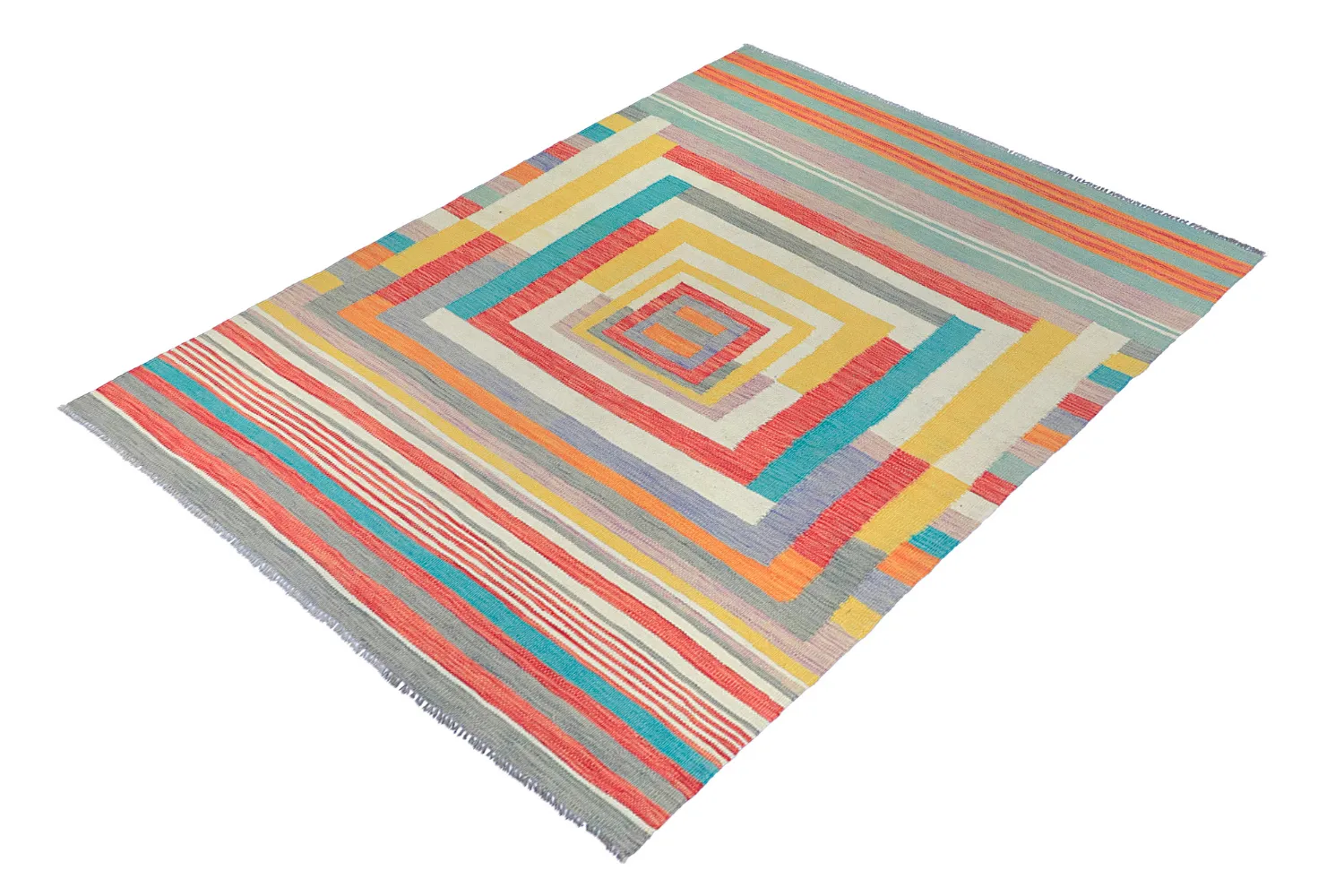 Dywan Orientalny - Kelim Hand Woven - 151 x 202 cm
