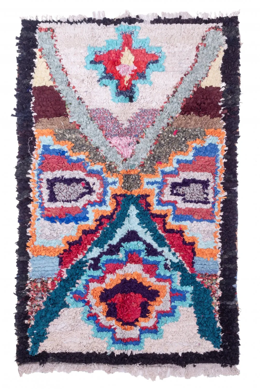 Berberyjskie Dywany Boucherouite Z Maroka 200 x 125 cm