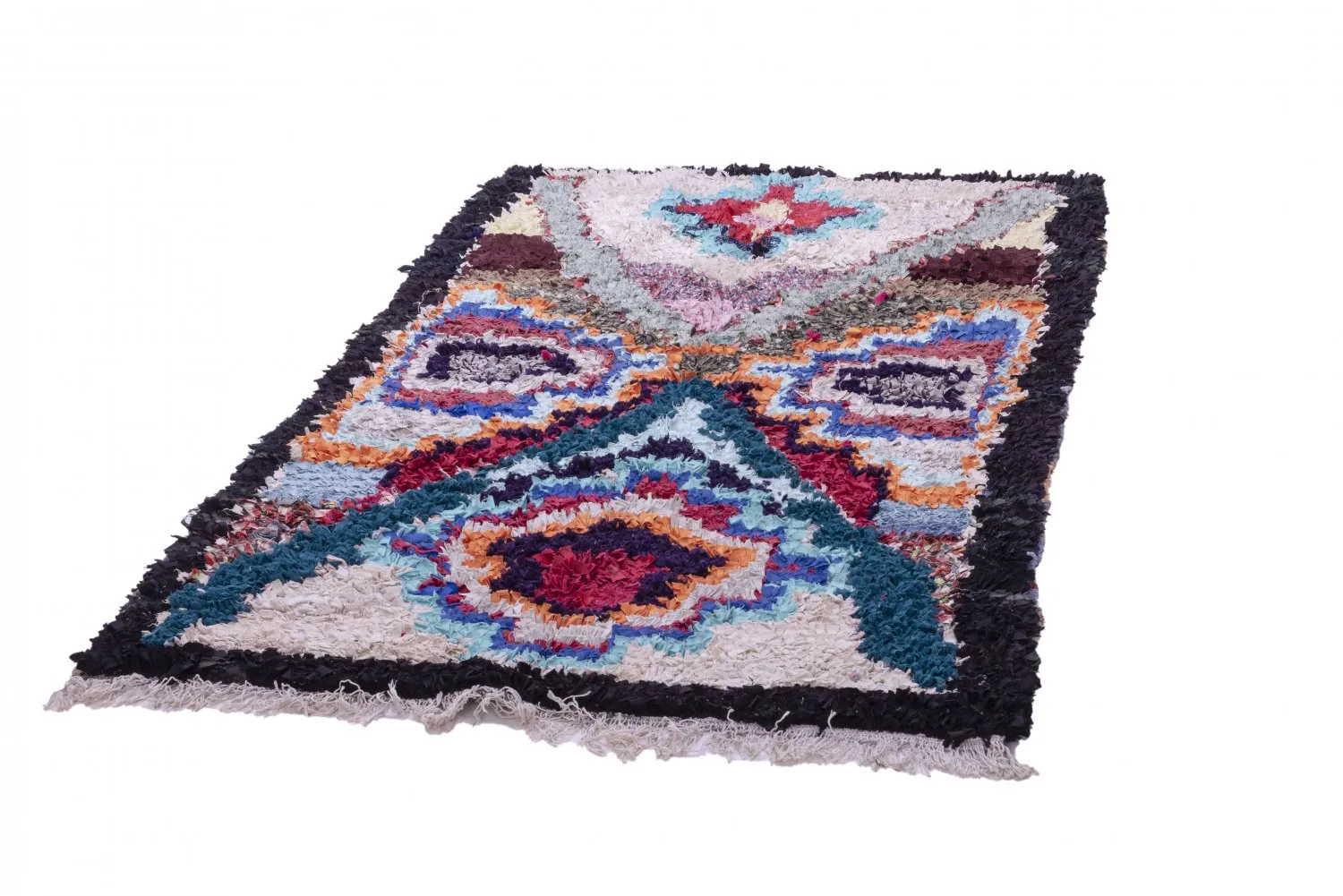 Berberyjskie Dywany Boucherouite Z Maroka 200 x 125 cm