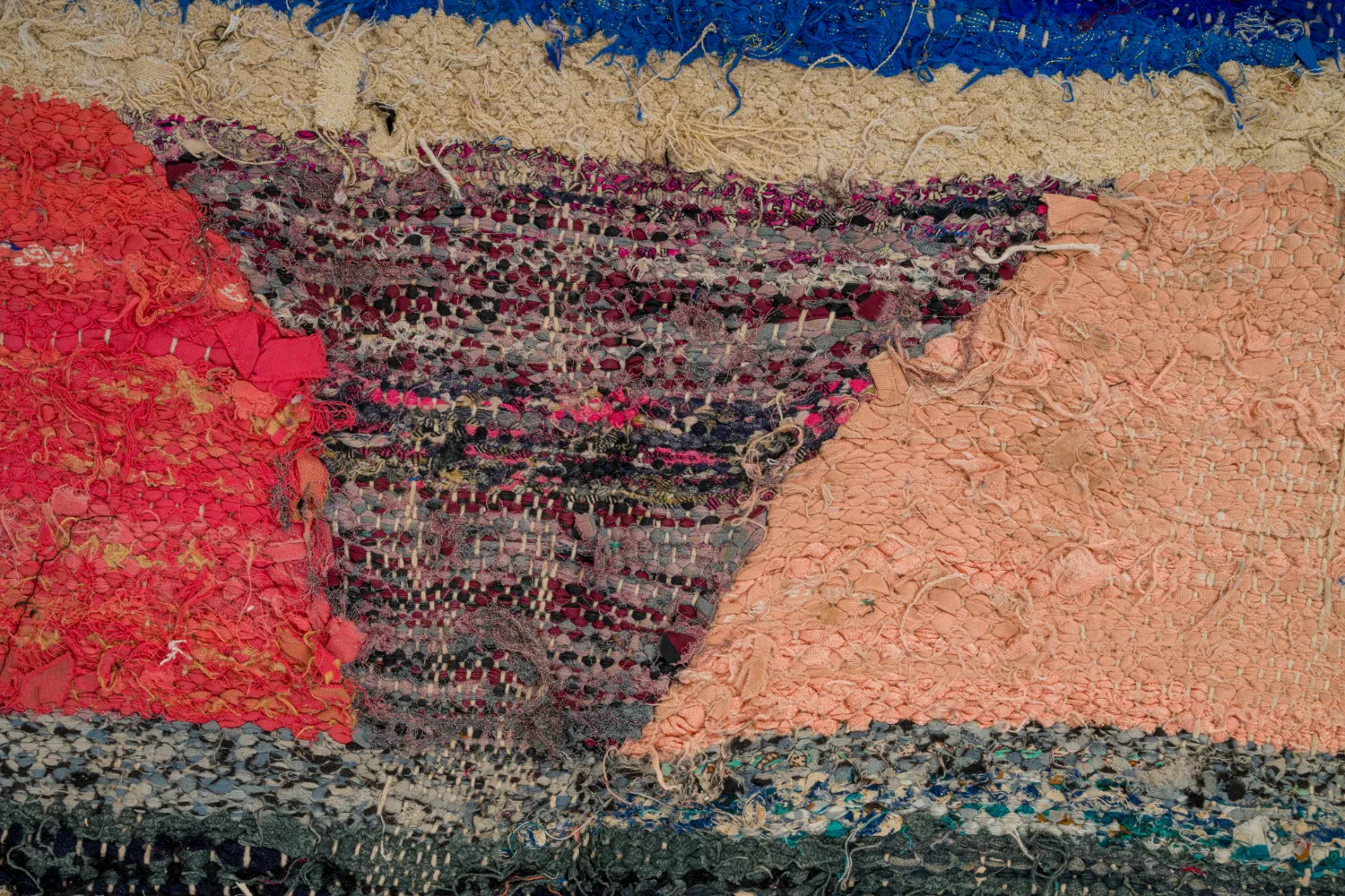 Berberyjskie Dywany Boucherouite Z Maroka 135 x 270 cm