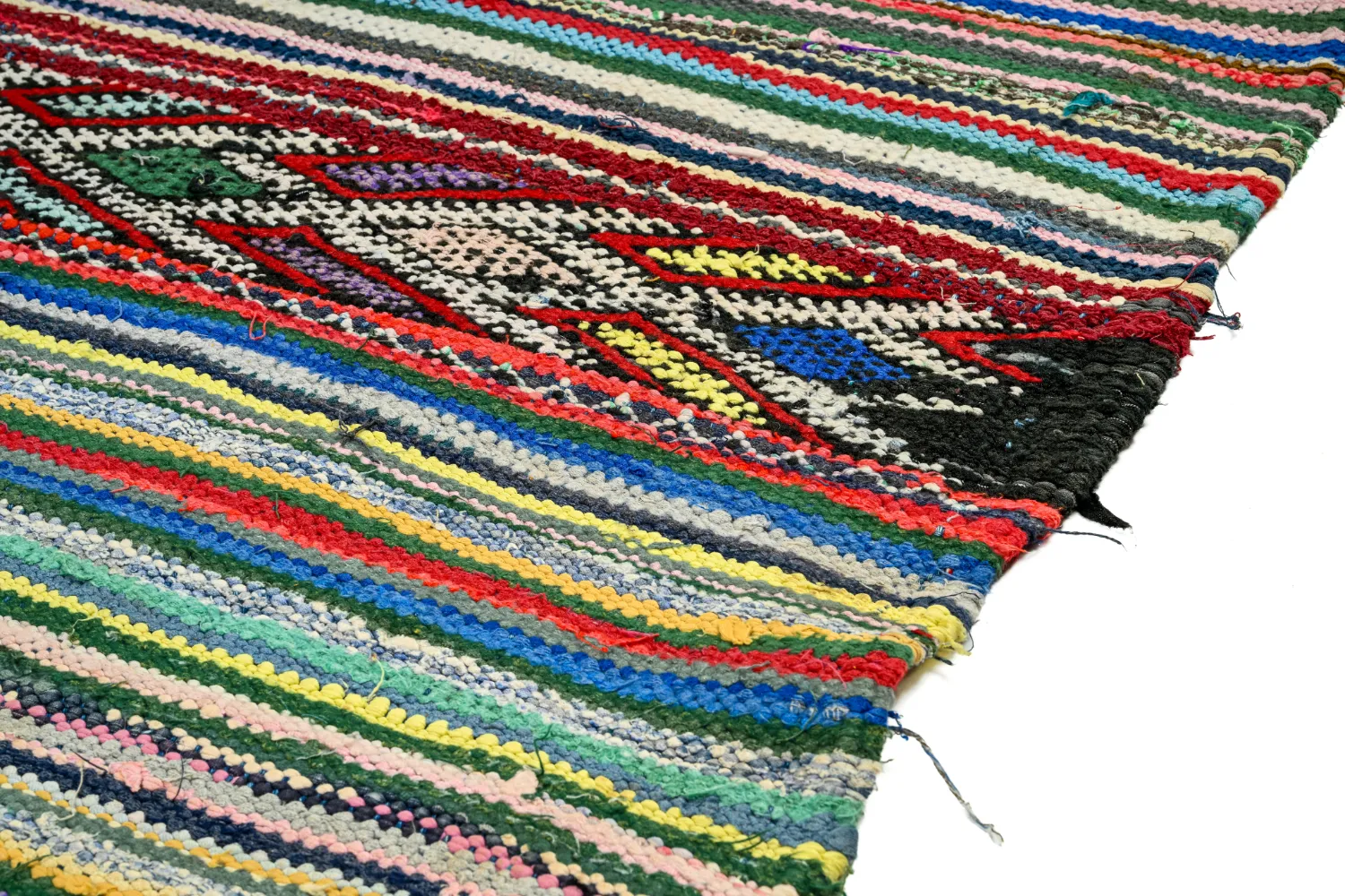 Berberyjskie Dywany Boucherouite Z Maroka 150 x 340 cm