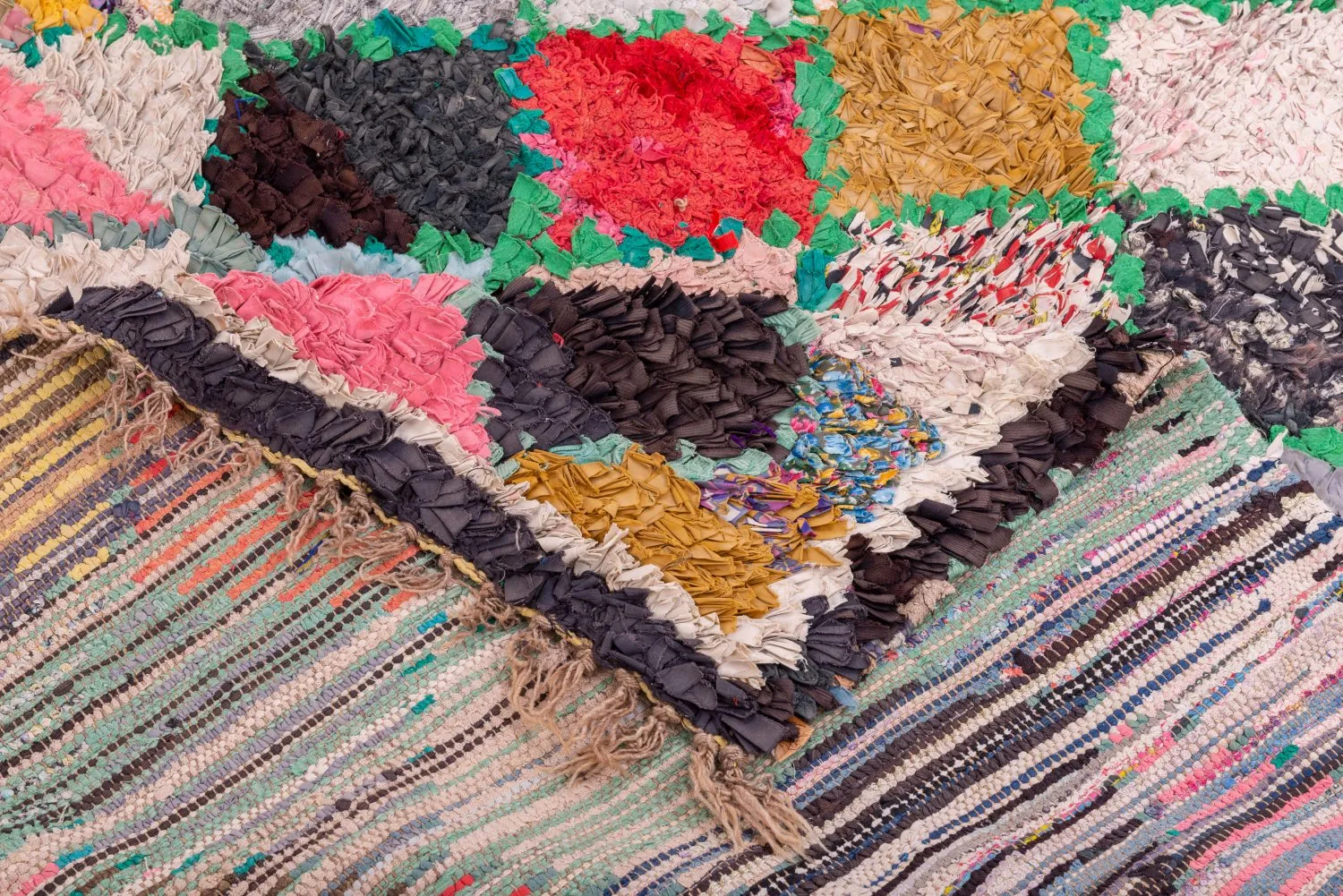 Berberyjskie Dywany Boucherouite Z Maroka 230 x 145 cm