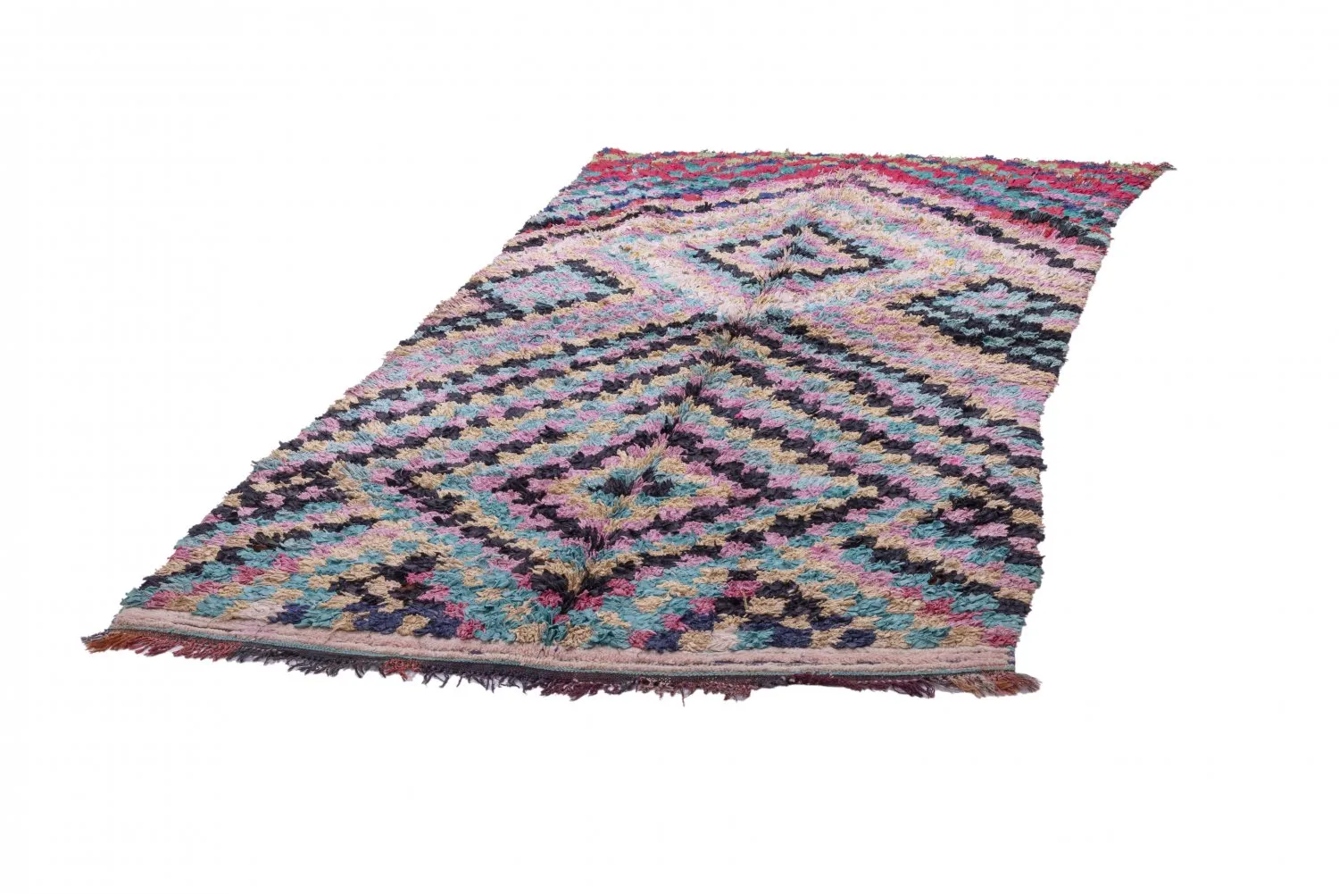 Berberyjskie Dywany Boucherouite Z Maroka 240 x 140 cm