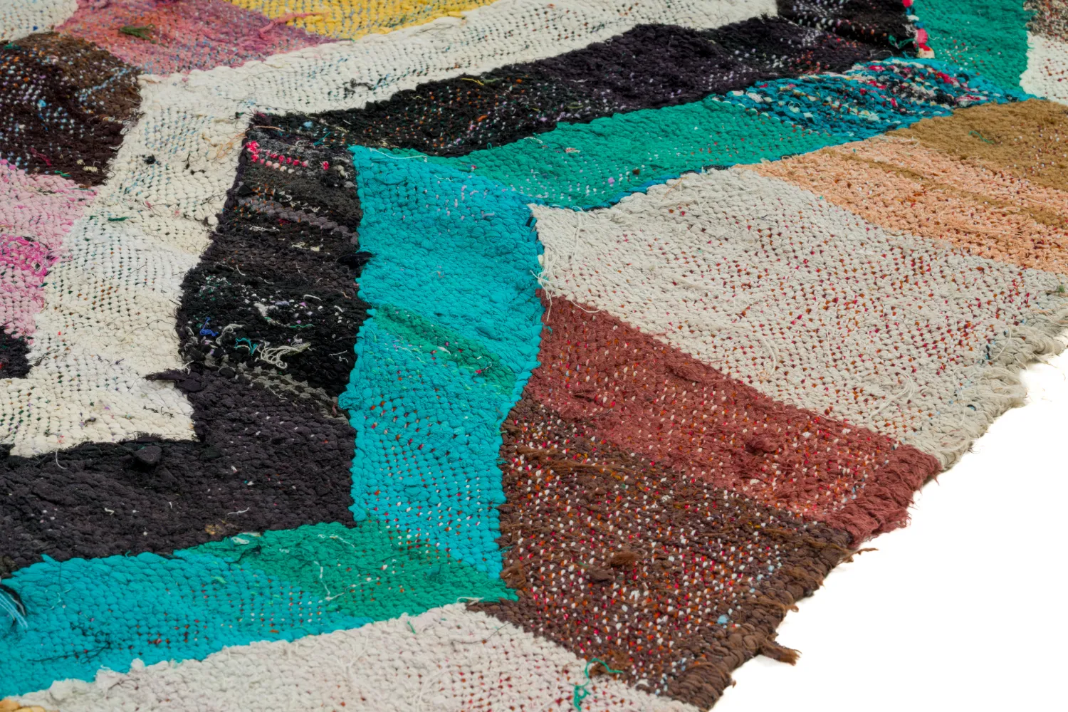 Berberyjskie Dywany Boucherouite Z Maroka 135 x 245 cm
