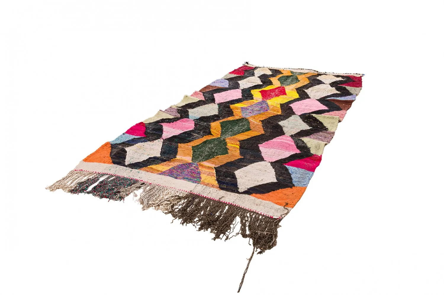 Berberyjskie Dywany Boucherouite Z Maroka 150 x 305 cm