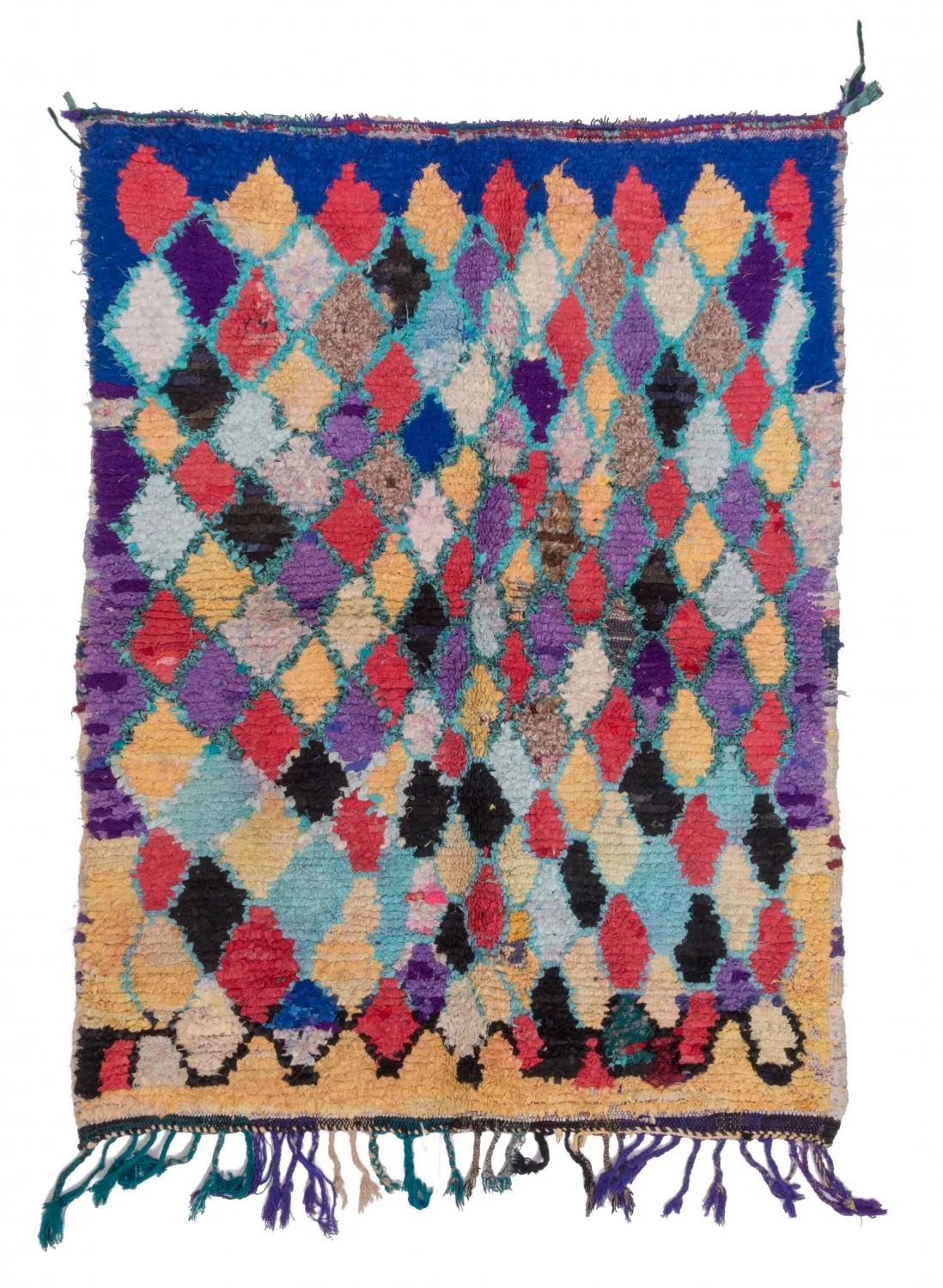 Berberyjskie Dywany Boucherouite Z Maroka 185 x 135 cm