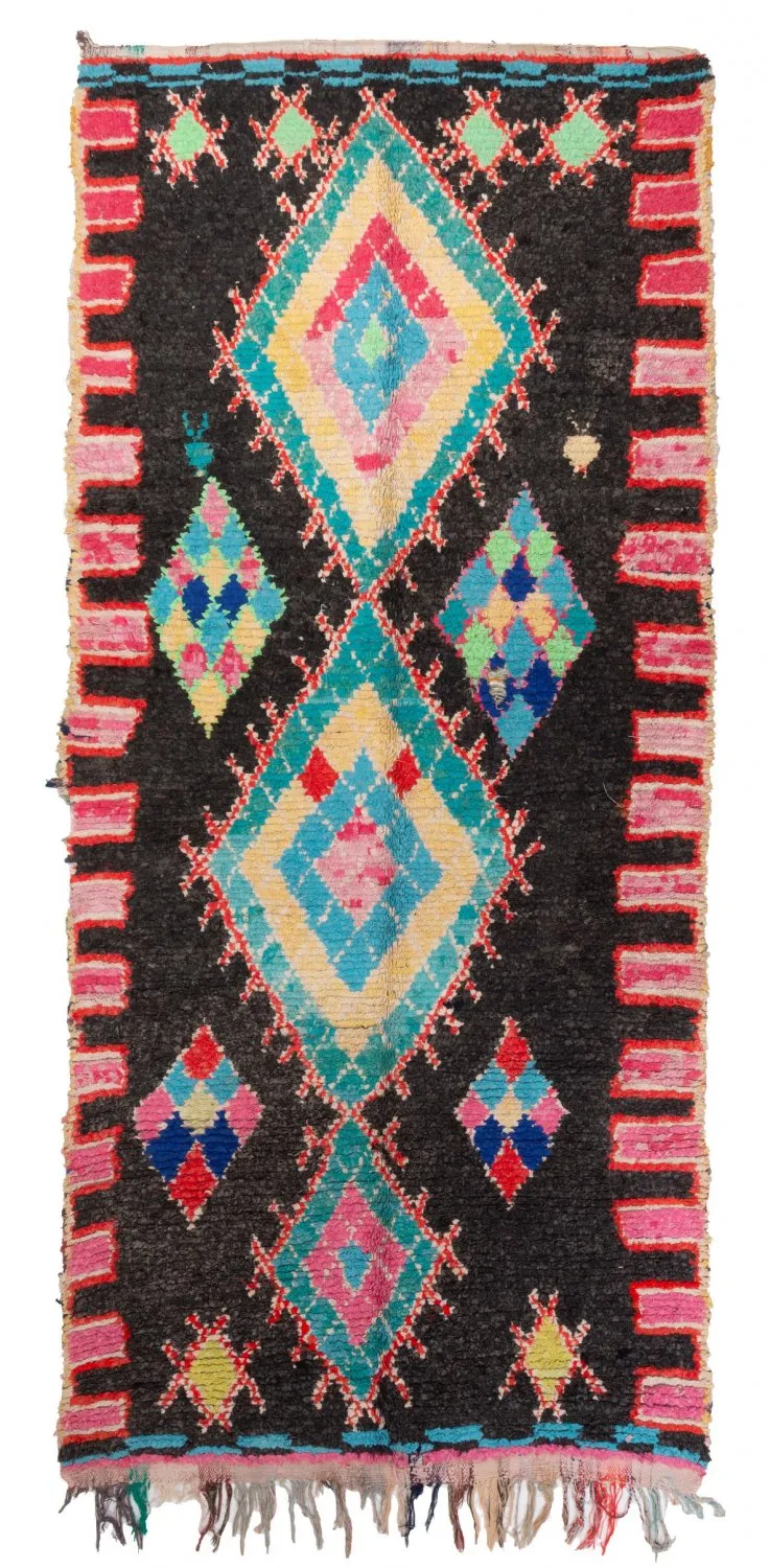 Berberyjskie Dywany Boucherouite Z Maroka 330 x 150 cm