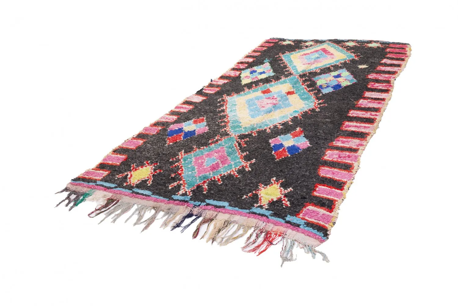 Berberyjskie Dywany Boucherouite Z Maroka 330 x 150 cm