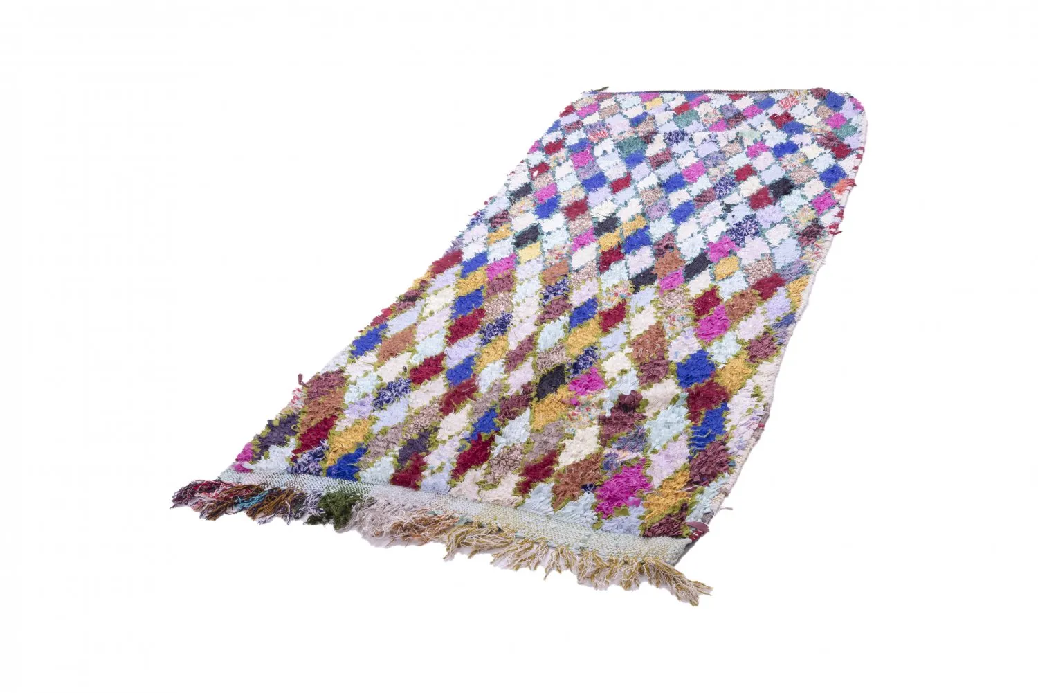 Berberyjskie Dywany Boucherouite Z Maroka 280 x 105 cm