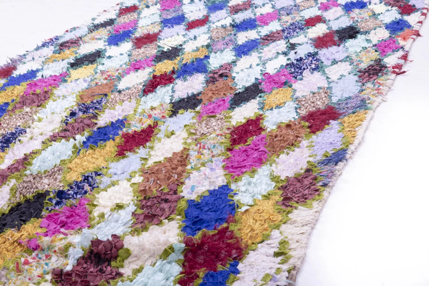 Berberyjskie Dywany Boucherouite Z Maroka 280 x 105 cm