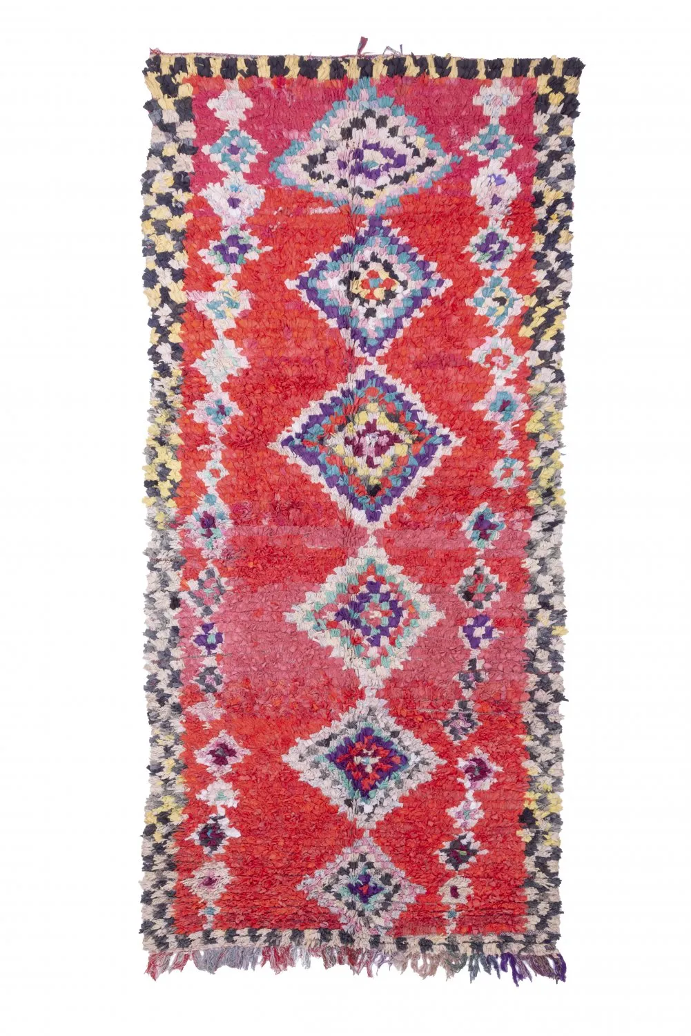 Berberyjskie Dywany Boucherouite Z Maroka 220 x 125 cm