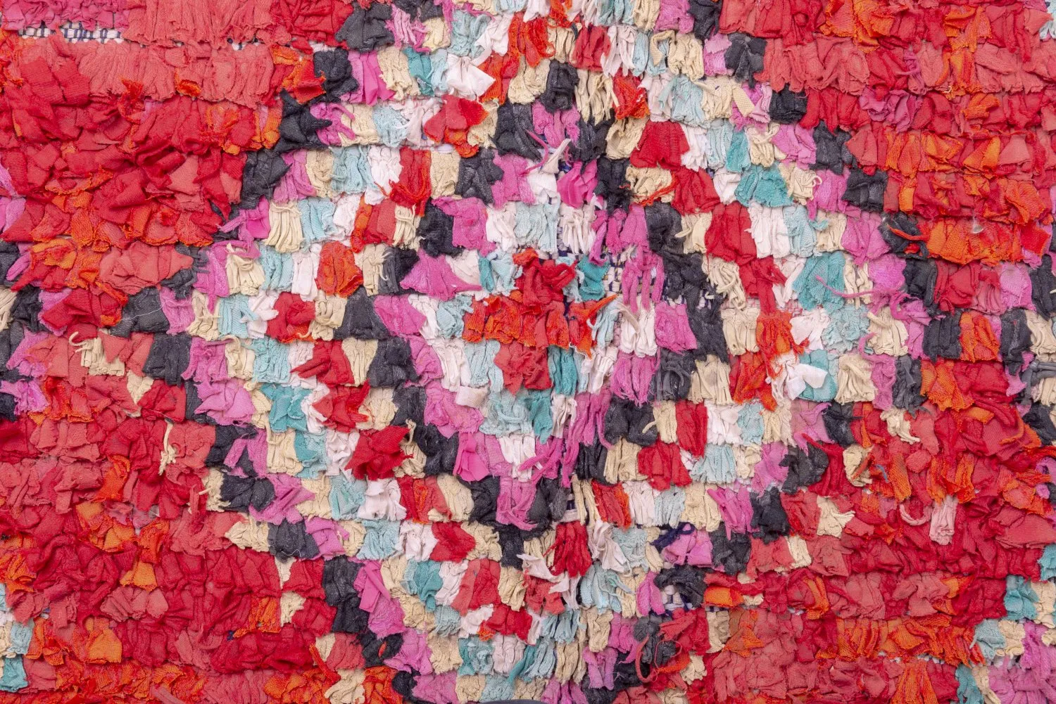 Berberyjskie Dywany Boucherouite Z Maroka 265 x 150 cm