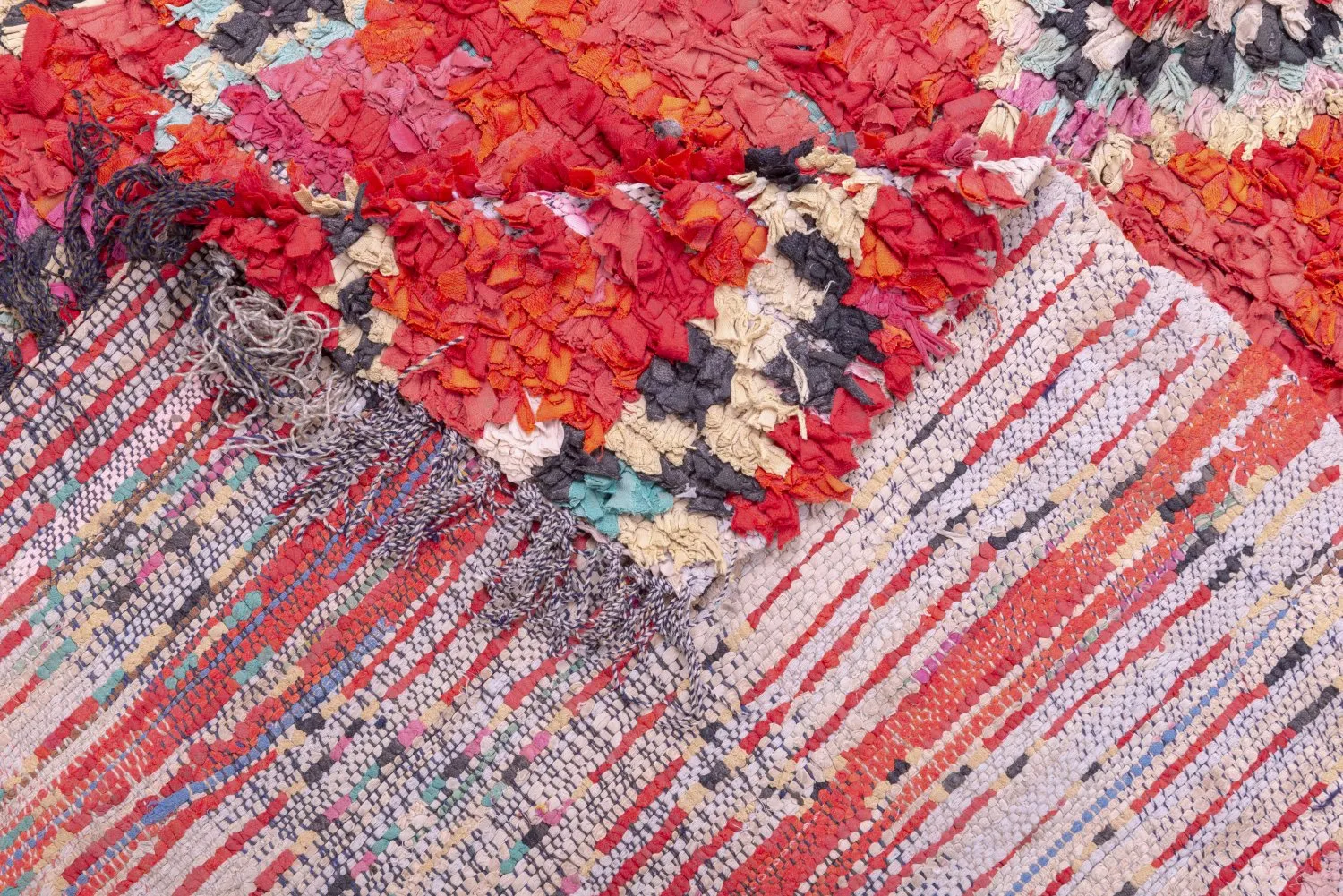 Berberyjskie Dywany Boucherouite Z Maroka 265 x 150 cm