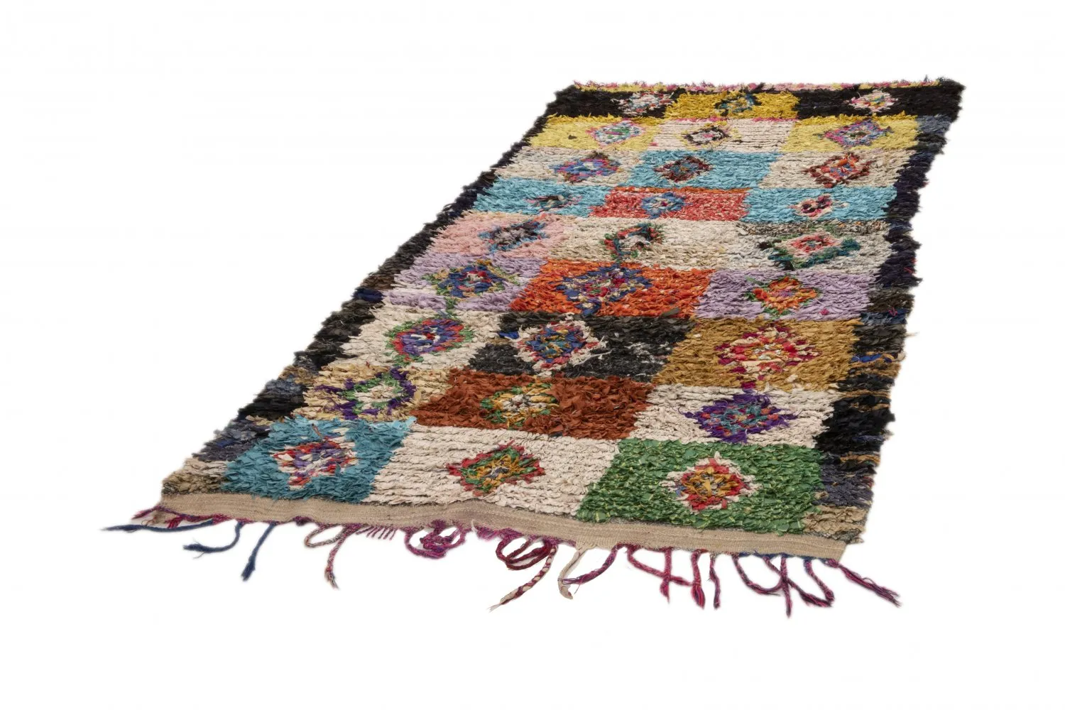 Berberyjskie Dywany Boucherouite Z Maroka 260 x 135 cm
