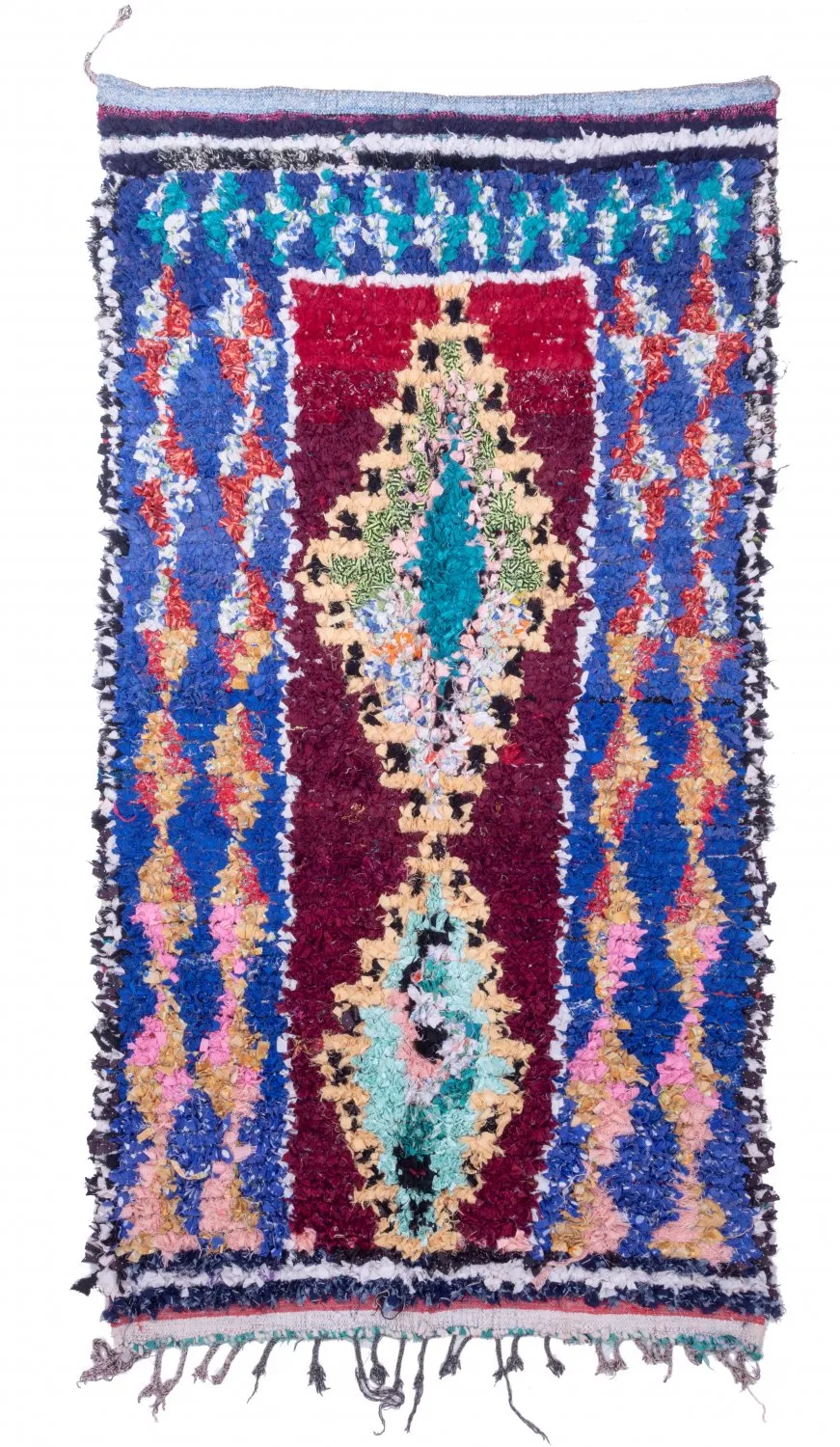 Berberyjskie Dywany Boucherouite Z Maroka 245 x 135 cm