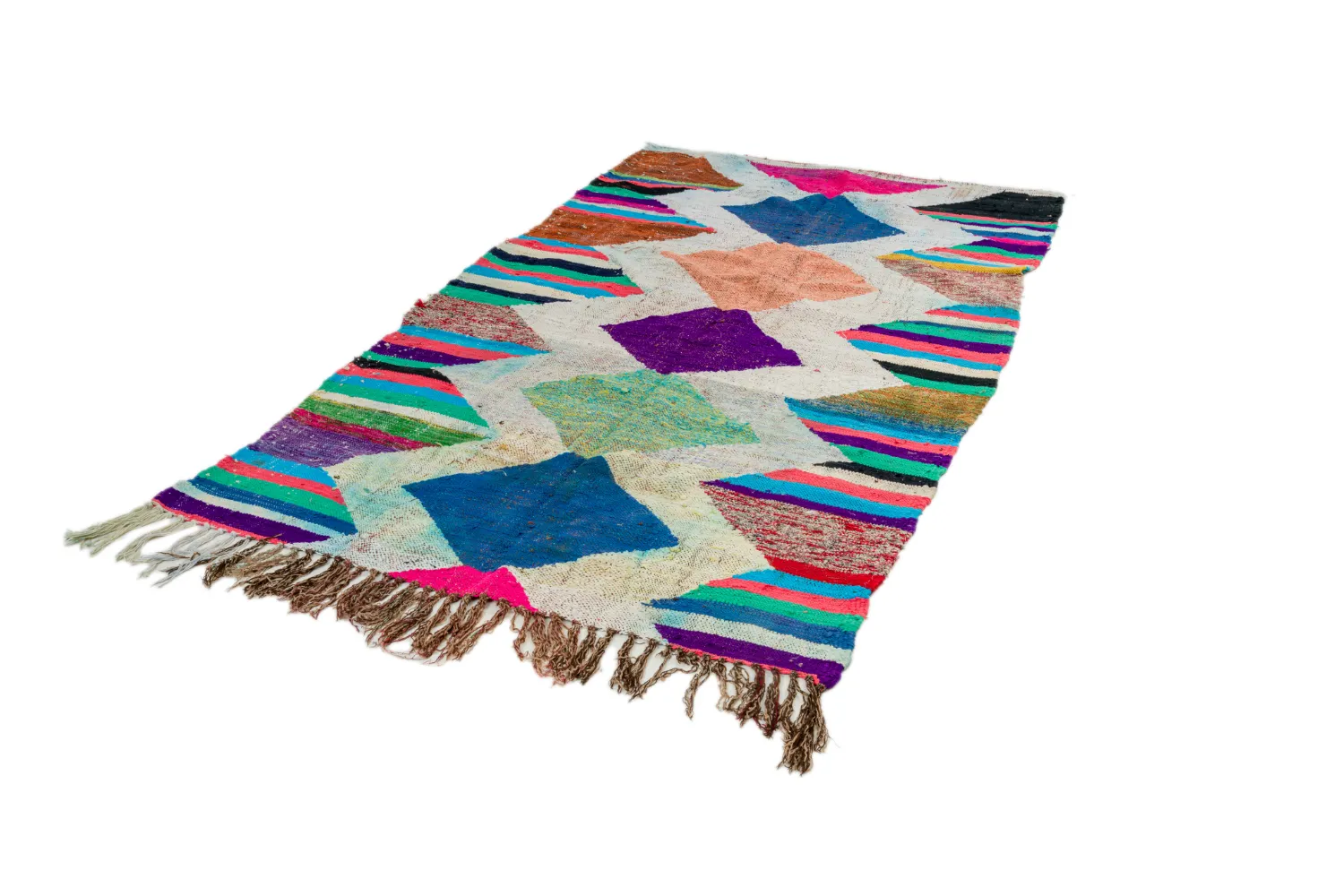 Berberyjskie Dywany Boucherouite Z Maroka 130 x 230 cm