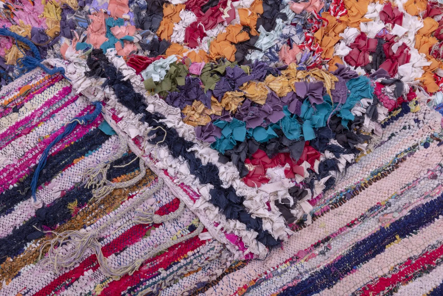 Berberyjskie Dywany Boucherouite Z Maroka 275 x 120 cm