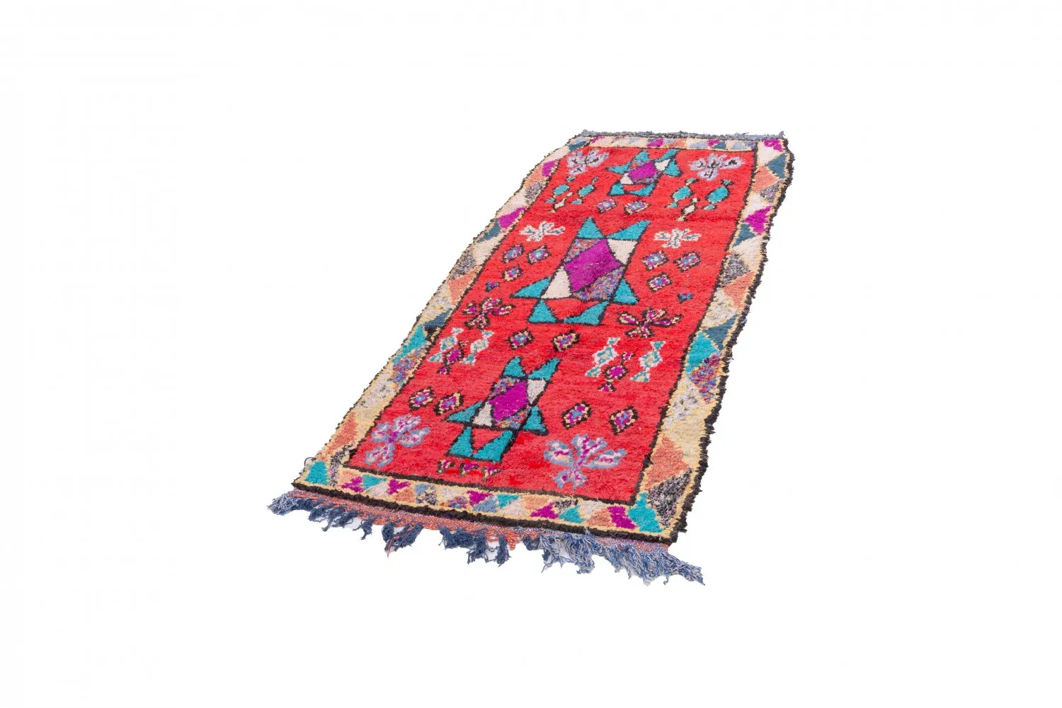 Berberyjskie Dywany Boucherouite Z Maroka 245 x 95 cm