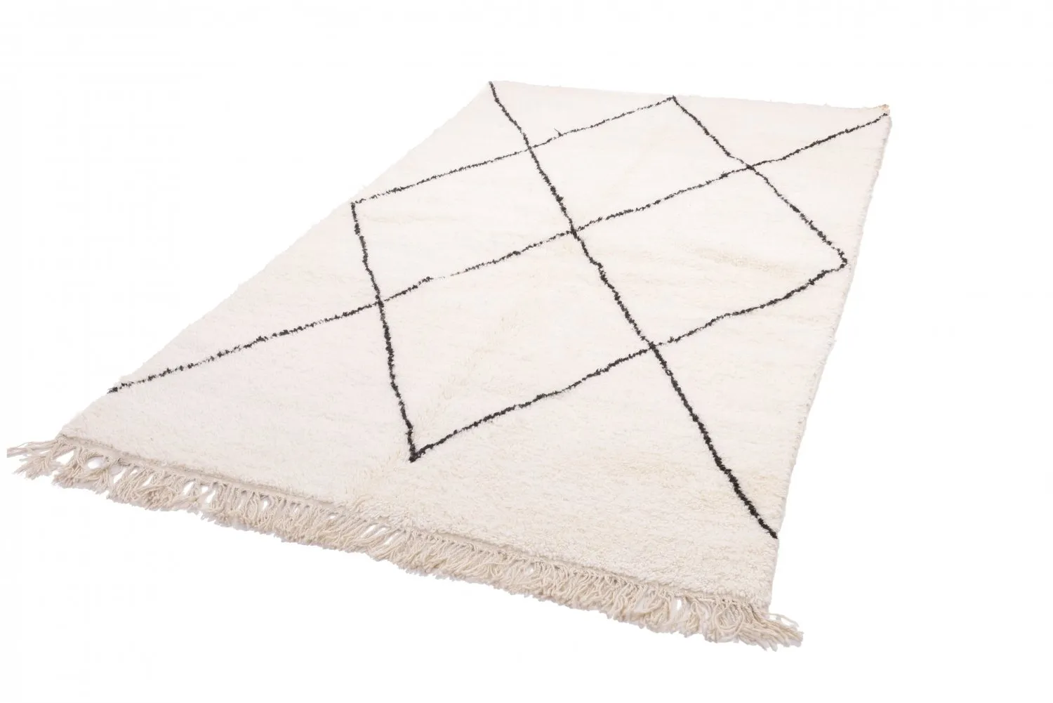 Berberyjskie Dywany Beni Ourain z Maroka 245 x 155 cm