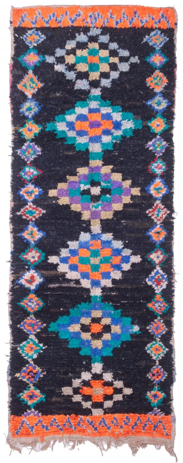 Berberyjskie Dywany Boucherouite Z Maroka 330 x 115 cm
