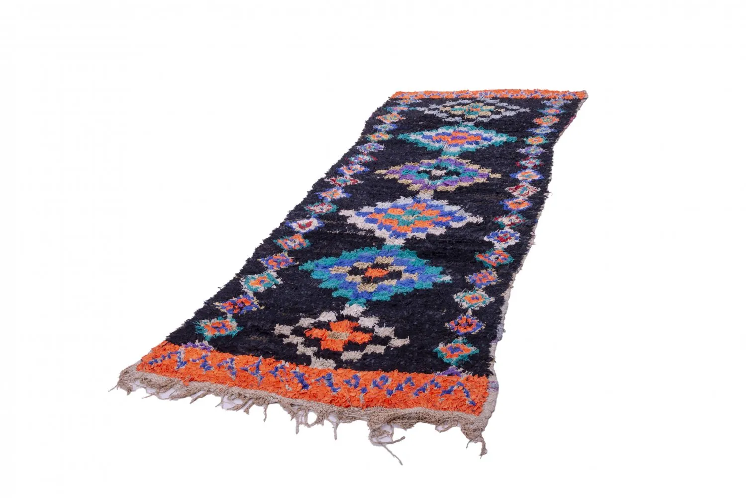 Berberyjskie Dywany Boucherouite Z Maroka 330 x 115 cm