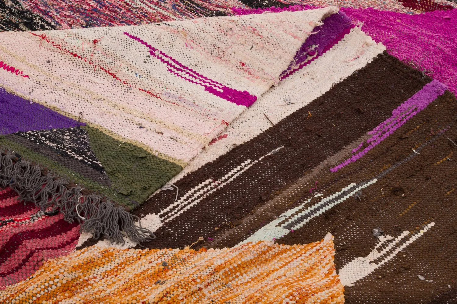 Berberyjskie Dywany Boucherouite Z Maroka 130 x 275 cm