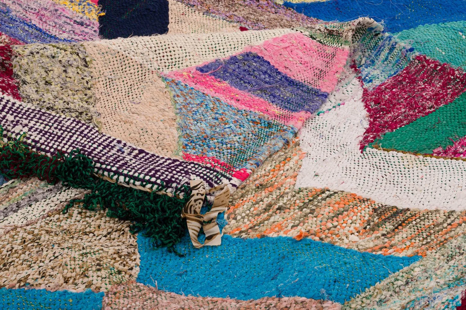 Berberyjskie Dywany Boucherouite Z Maroka 130 x 275 cm