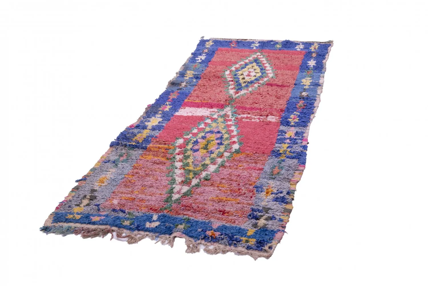 Berberyjskie Dywany Boucherouite Z Maroka 260 x 105 cm