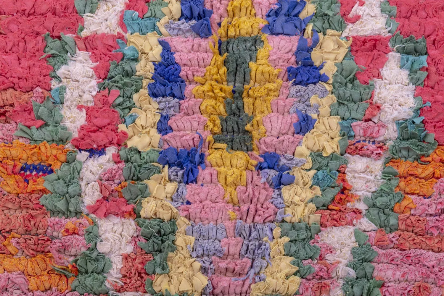 Berberyjskie Dywany Boucherouite Z Maroka 260 x 105 cm
