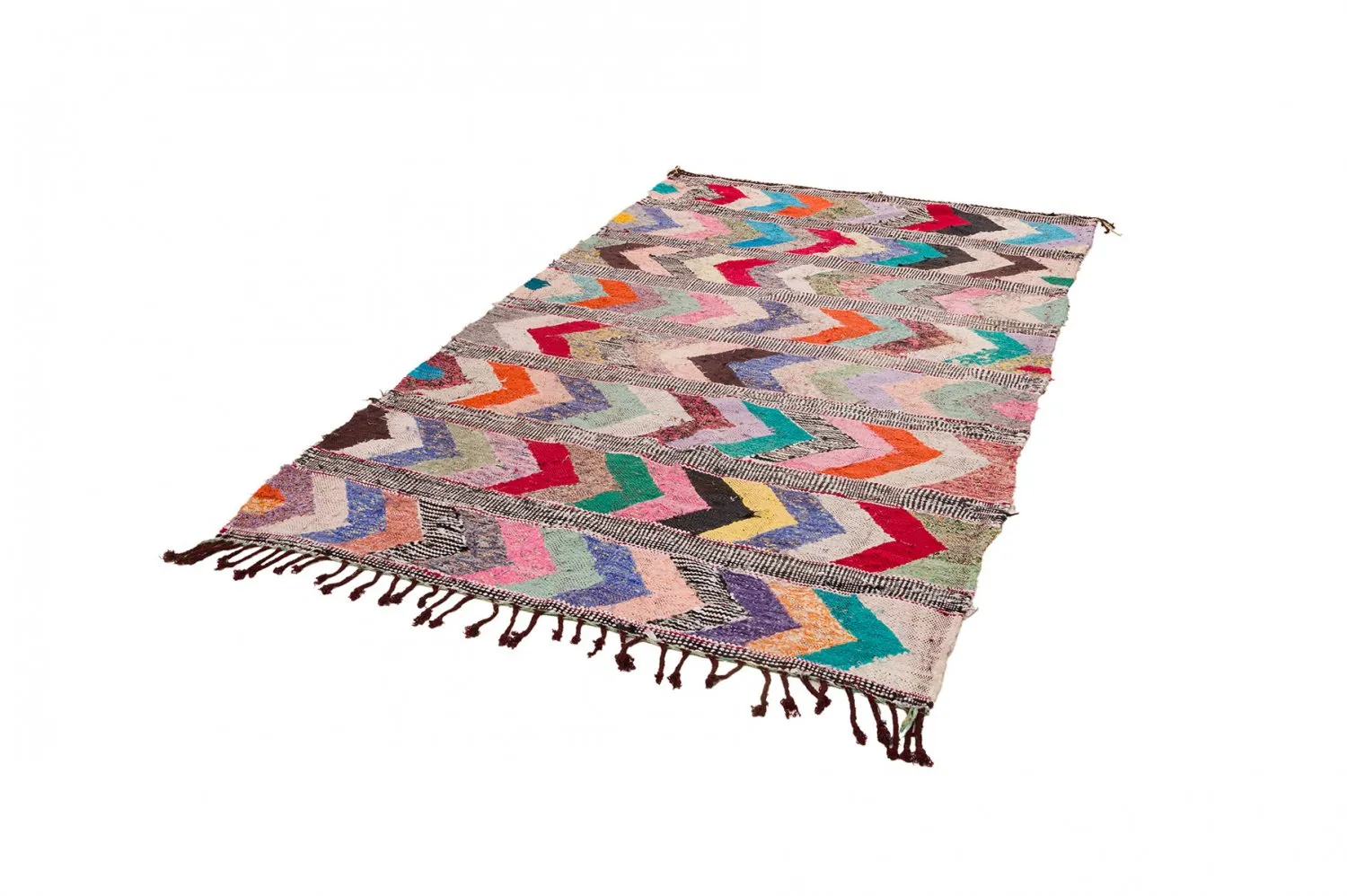 Berberyjskie Dywany Boucherouite Z Maroka 150 x 275 cm