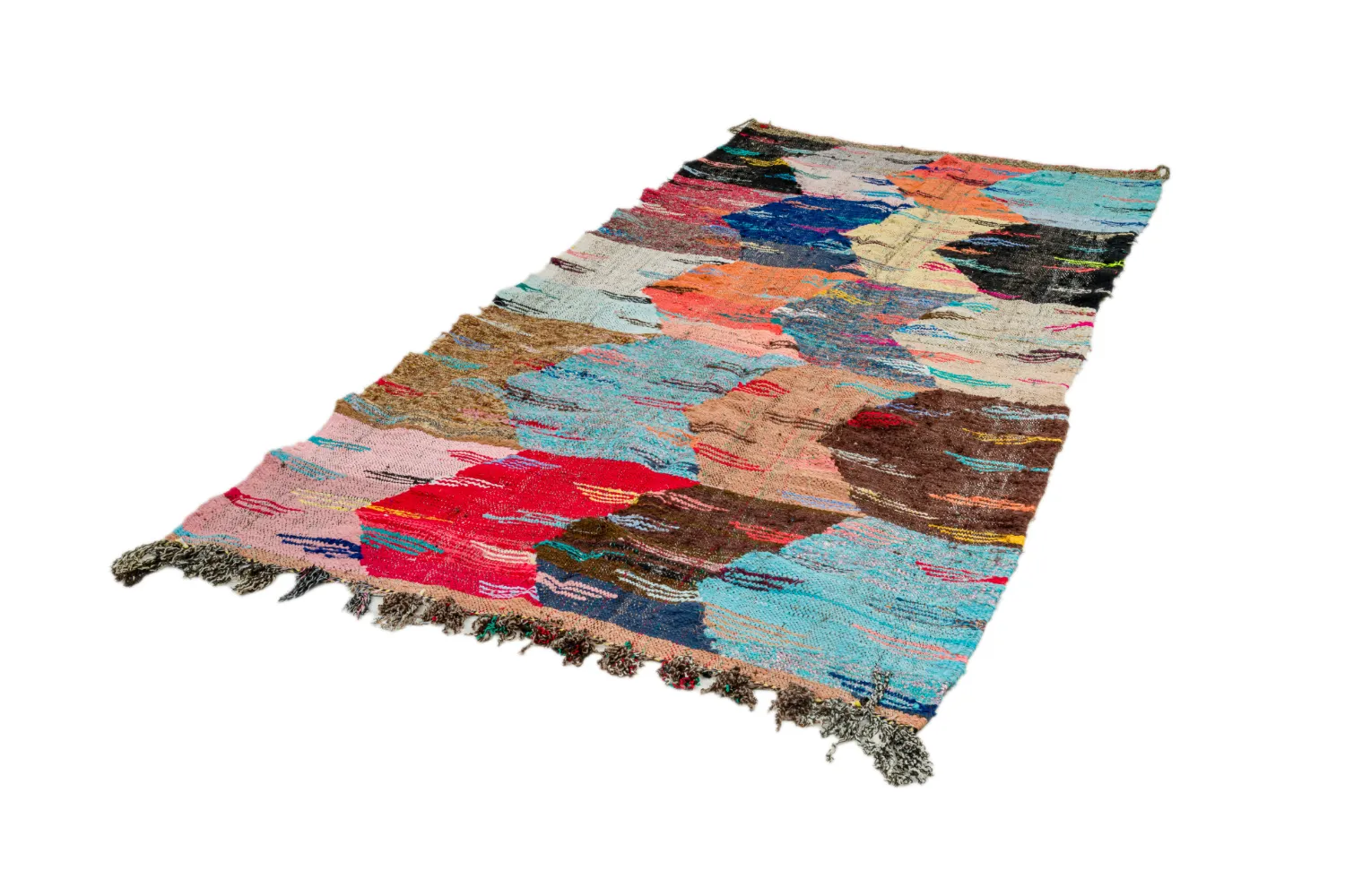 Berberyjskie Dywany Boucherouite Z Maroka 135 x 265 cm