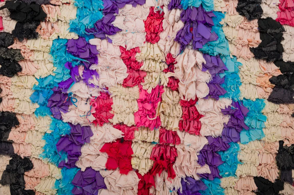 Berberyjskie Dywany Boucherouite Z Maroka 305 x 155 cm