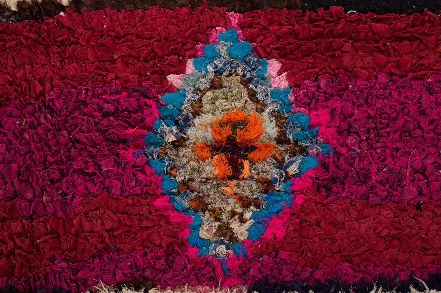 Berberyjskie Dywany Boucherouite Z Maroka 145 x 305 cm