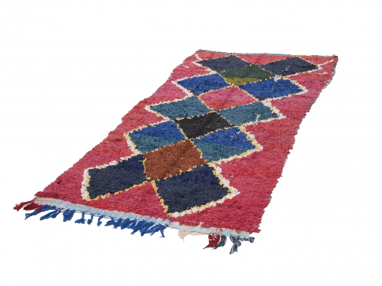 Berberyjskie Dywany Boucherouite Z Maroka 250 x 120 cm