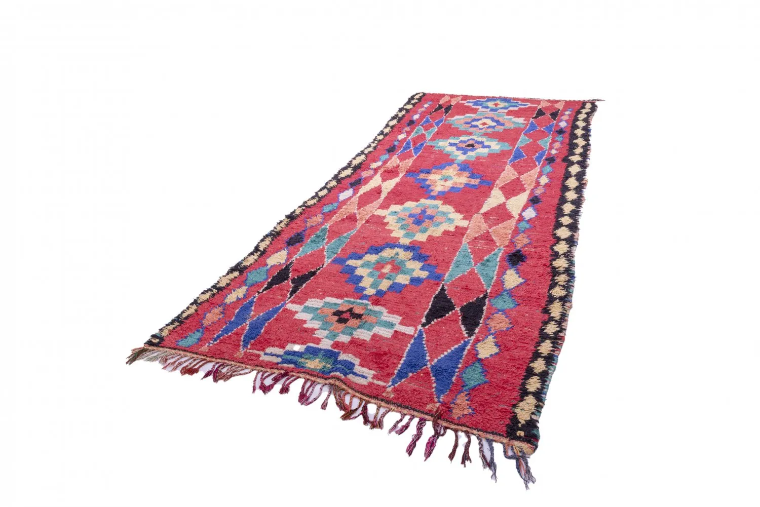 Berberyjskie Dywany Boucherouite Z Maroka 365 x 145 cm
