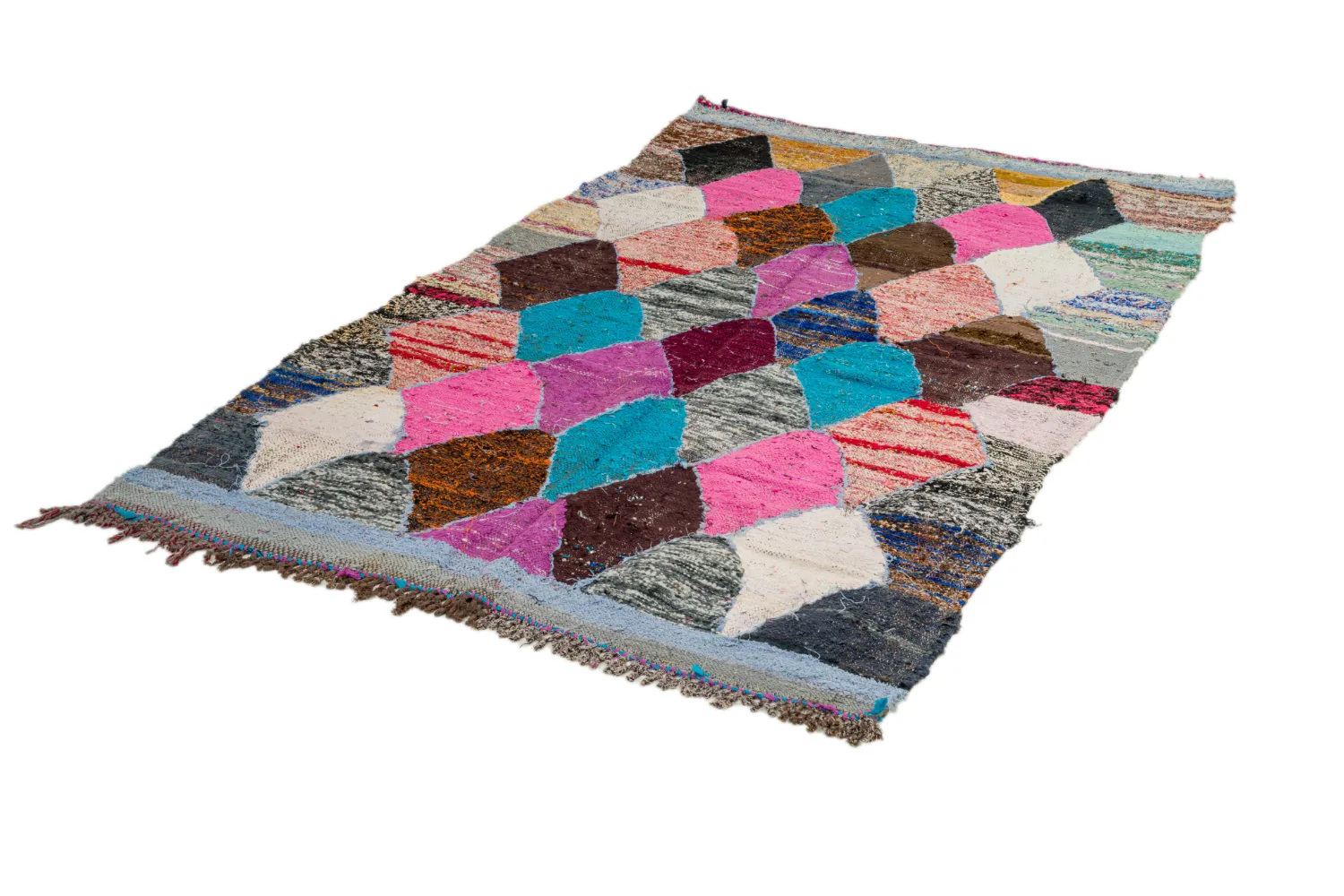 Berberyjskie Dywany Boucherouite Z Maroka 125 x 225 cm